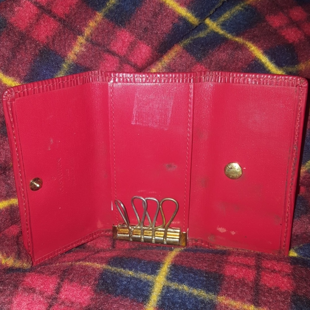 Louis vuitton red epi leather key holder gold - Picture 8 of 8